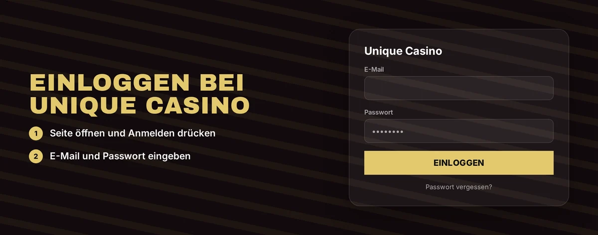 Mit E-Mail und Passwort einloggen